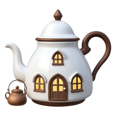 fairy cottage kettle sticker