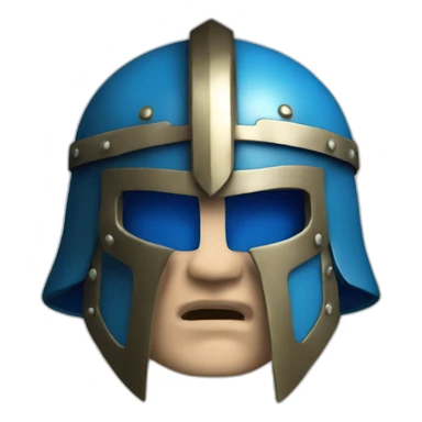 northern viking helmet blue color sticker