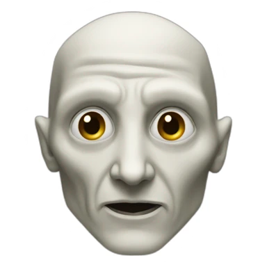 Voldemort with a nose sticker