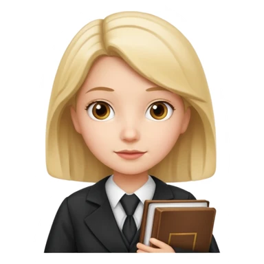 Cat lawyer girl  sticker
