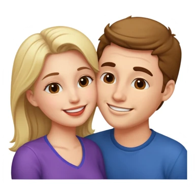 Couple kissing sticker