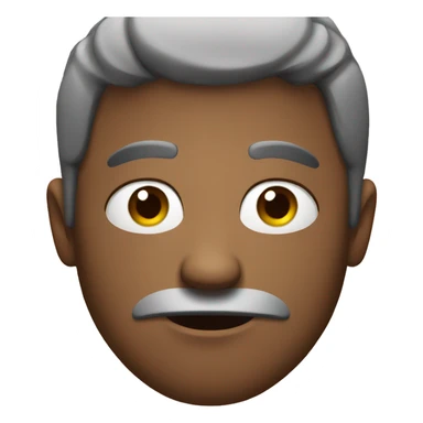 a man with a disapproving face sticker