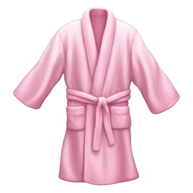 Light pink silk slippers and robe sticker