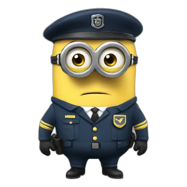 Minion in ss uniform sticker