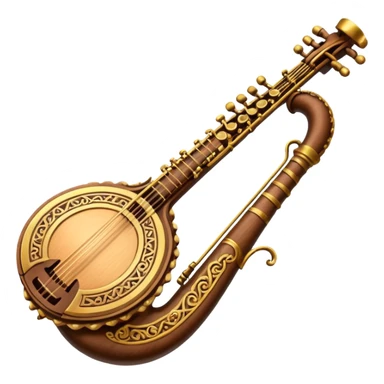 ancient musical instrument sticker