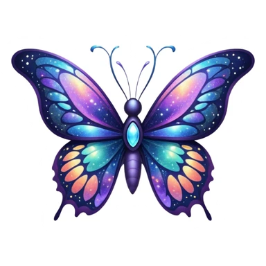 Galaxy Vortex Butterfly sticker