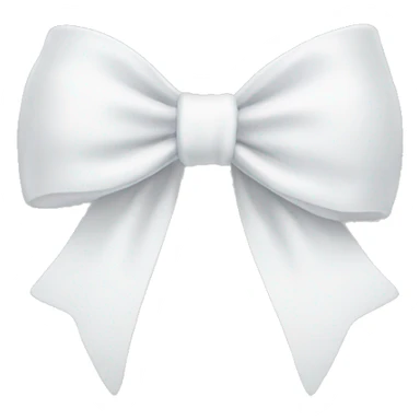 White bow  sticker
