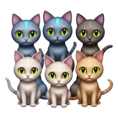 ufo cats  sticker