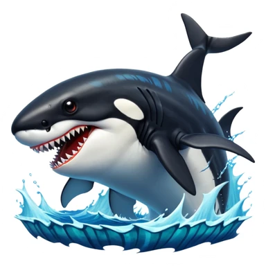 Orca godzilla vs shark zilla sticker