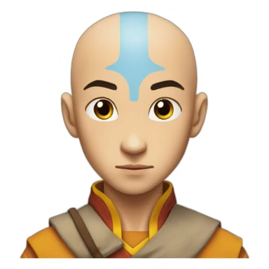 focused aang sticker