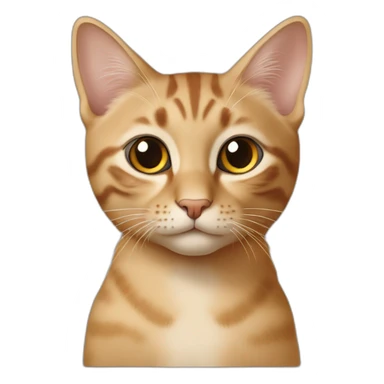 Un petit chat mau égyptiens marron clair sticker