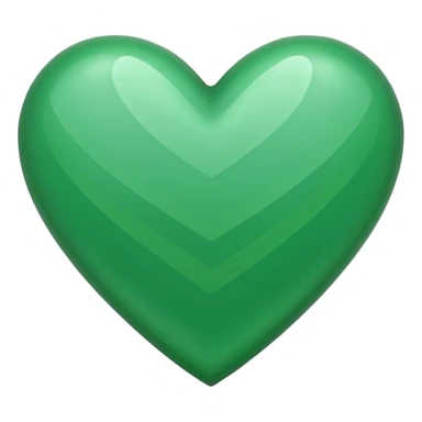 green heart with a chevron pattern sticker