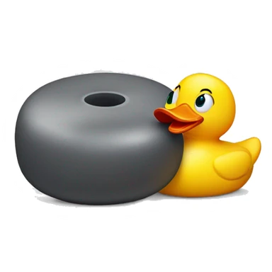 Rubber Duck curling stone sticker
