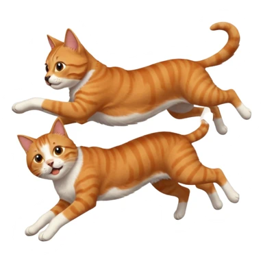 Dog flipping of cat sticker