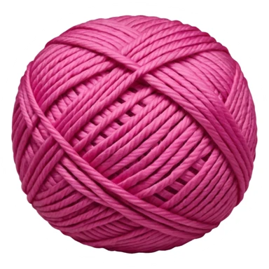 Pink yarn sticker