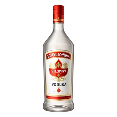 Stolichnaya vodka sticker