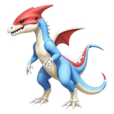 Shiny Koraidon-Latios-Marowak-Fakémon-hybrid-creature (full body)  sticker