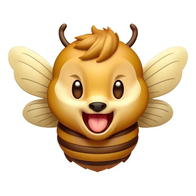 Cinematic Cute Yawning Hornet Portrait Emoji, Head tilted slightly with a dramatic, wide-open yawn, showcasing a small, striped body with softly drooping wings and sleepy, half-closed eyes, Simplified yet irresistibly adorable features, highly detailed, glowing with a soft, cozy glow, high shine, relaxed yet expressive, stylized with a dash of whimsical insect charm, soft glowing outline, capturing the essence of a drowsy yet affectionate hornet that appears ready to stretch out for a nap! sticker