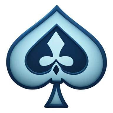  Blue ace of spades sticker
