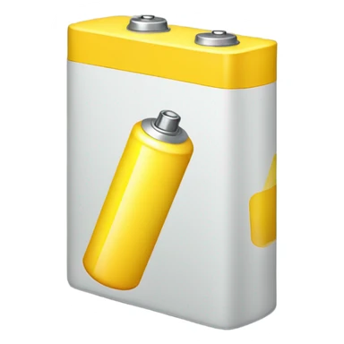 Serious yellow battery sticker
