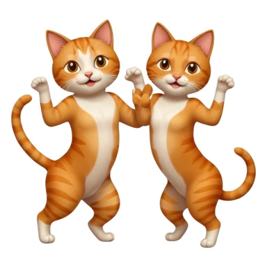 Cats couple salsa dancing  sticker
