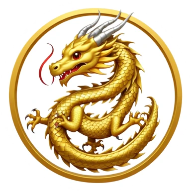 make the dragon circling this japanese symbol 滅 sticker