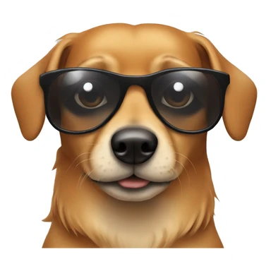 Keeshund with sunglasses on sticker