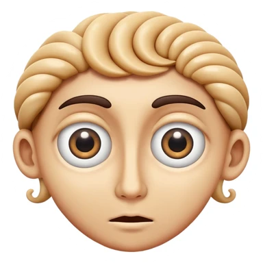 dizzy face with spiral eyes sticker