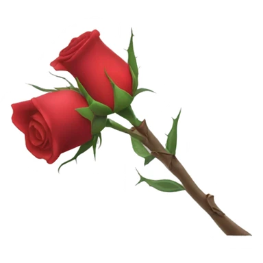 A rose thorn pricking your hand sticker