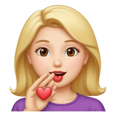 Blowing kisses sticker