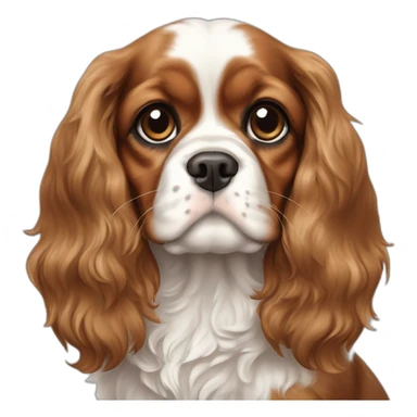 King Charles spaniel puppy Blenheim sticker