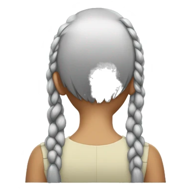 girl from the back from a slight angle sticker