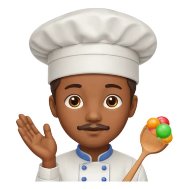 Chef + gumdrop hat sticker