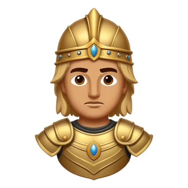 Cinematic Realistic Alexander the Great Portrait Emoji, depicted as a bold, charismatic ancient conqueror in regal armor with a commanding gaze, rendered with lifelike textures and dramatic heroic lighting that captures his legendary ambition. sticker