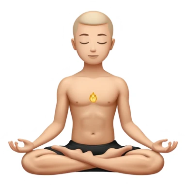 person in lotus position meditating sticker