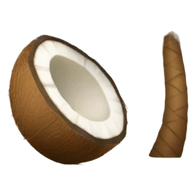 a tropical coconut saying have fun sticker