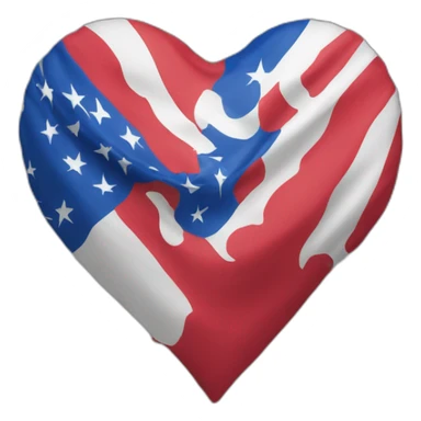 Coeur devant un drapeau de la coree sticker