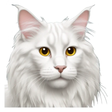 White Maine Coon sticker