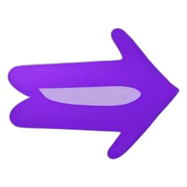 a squiggle purple arrow pointing to the right sticker