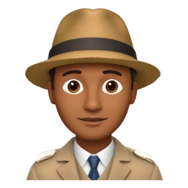 Homme. Créole réunionnais avec chapeau tour eifeil sticker