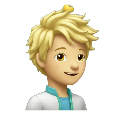 6 y.o. blondy boy likes chemitry sticker