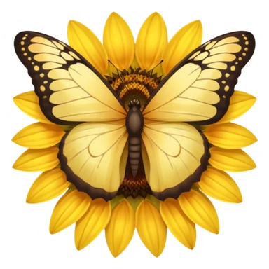 Butterfly on Sunflower sticker