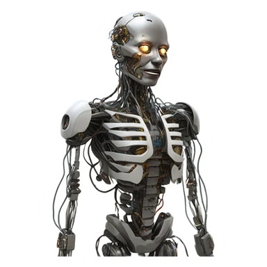 Dead cyborg sticker