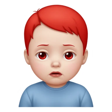 Please make an iPhone version of the baby emoticon that hurts because of the fever sticker