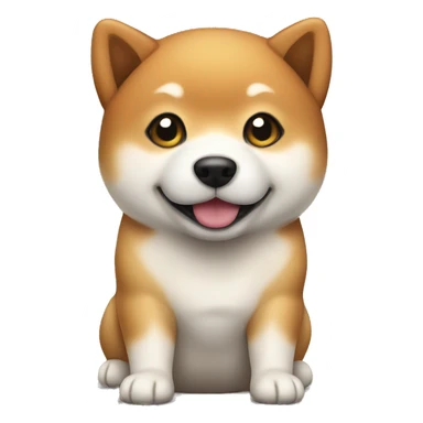 Shiba inu puppy sticker