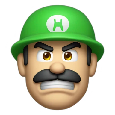 Luigi angry doomguy sticker