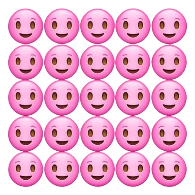 Cute pink emojis sticker