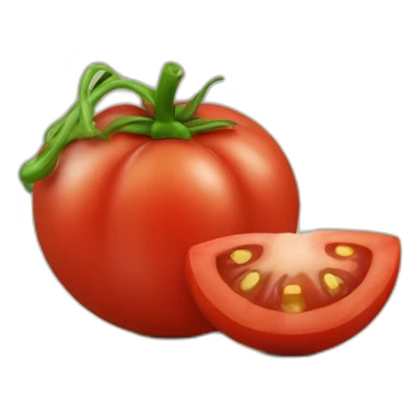 Chiot qui mange une tomate sticker