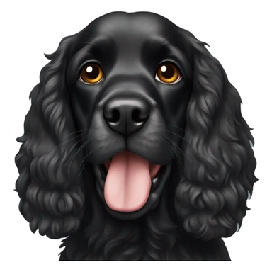 Black cocker spaniel  sticker