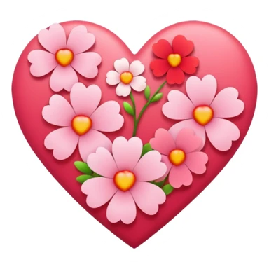 Heart of the spring colors sticker